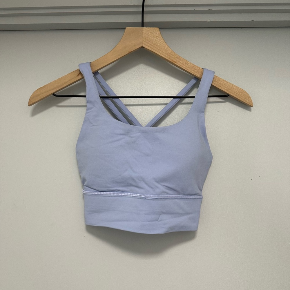 Lululemon Energy Bra Longline Light Blue